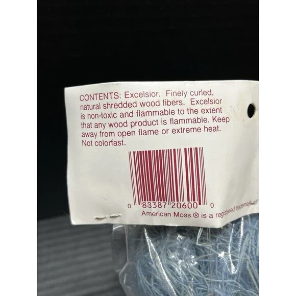 American Moss Baby Baby #06 Natural Excelsior 45 cubic in. Non-Toxic Wood Fibers - Picture 7 of 8
